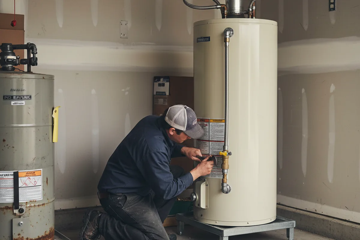 Water heater and shutoff valve replacement in Fredonia
